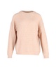 brushed knit sweater in peach mohair
