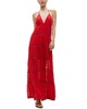 mae halter tiered midi dress