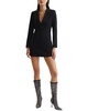 karin plunge tuxedo mini dress