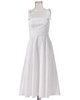 Carolina Herrera Bow Strap Square Neck Midi Dress