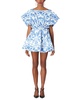 Carolina Herrera Wide Gathered Waist Mini Dress