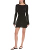 open back mini dress