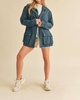 renay jacket in teal
