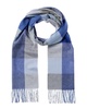 cashmere buffalo check cashmere scarf