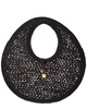 the spiaggia raffia round circle bag