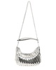 hazel woven leather hobo