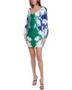 soft garden linen-blend mini dress