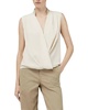 meredith satin blouse top in ivory