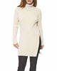 gamine knit turtleneck blouse in ivory