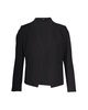 lanai collarless open-front blazer in black wool