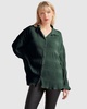 serenade velvet plisse shirt
