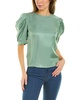 ba&sh Elbow Sleeve Linen-Blend Blouse