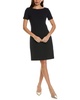 stretch crepe sheath dress