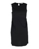 alexander wang.t  crew neck mini dress in black cotton