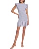 smocked mini dress