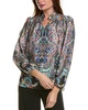 T Tahari Ruffle Blouse