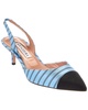 Aquazzura 60 Canvas Slingback Pump