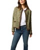 megan cardigan jacket in green/multi tweed