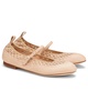 milly plots leather ballet flat