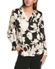 Anne Klein Pleated Satin Blouse