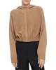 cashmere cropped hoodie