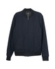 a.p.c mouliné lota bomber jacket in navy wool