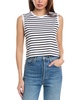 classic stripe crop tank