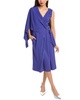 cape midi dress