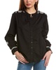 dansha cashmere-blend blouse