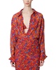 balloon sleeve button down top