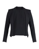 slim fit blazer in black wool