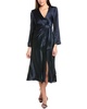 serena silk midi dress