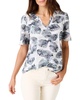 falling palms split neck t-shirt