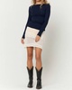 vera boatneck longsleeve top in navy