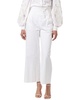 high-waist wide leg cropped pant