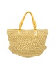santorini tote bag in yellow straw