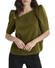 short sleeve asymmetrical top
