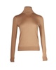 turtleneck sweater in brown regal wool