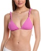 solid atena triangle paral bikini top