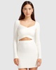 forget me not knit crop