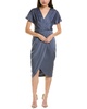 crepe back satin midi dress
