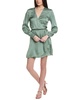 wrap front mini dress