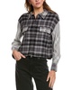 alice + olivia Clifton Crop Shirt