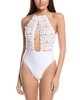 keyhole lace one-piece
