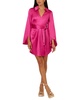 faux wrap mini dress