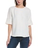 metallic stripe blouse