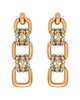 pave link earrings