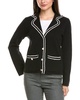 Anne Klein Notch Collar Braided-Trim Blazer