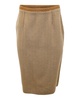 philosophy di alberta ferretti pencil skirt in brown wool