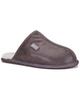 closed mule leather slipper